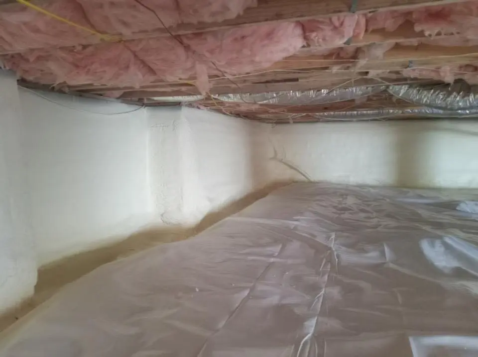 Crawl space encapsulation with closed-cell spray foam for Spray Foam Roofing in Viera East